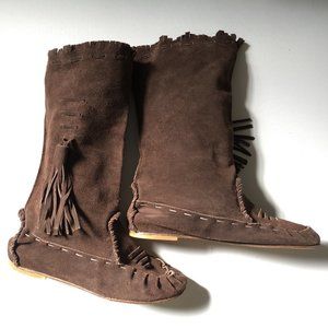 Brown Suede Boots